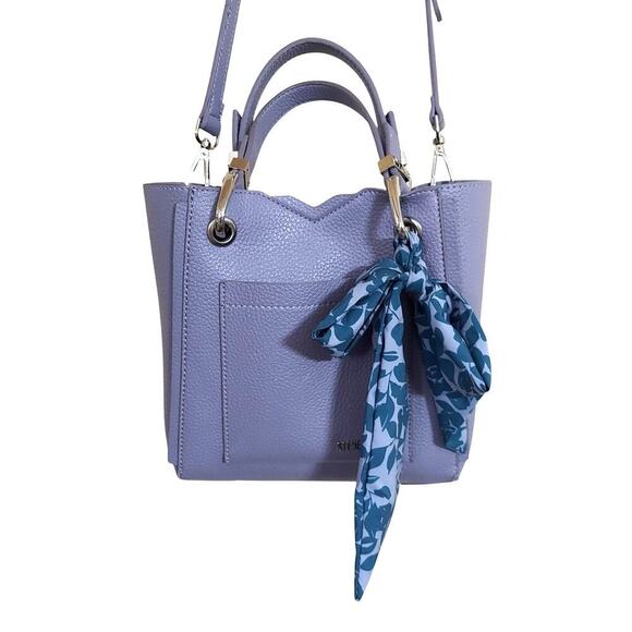 Steve Madden Lavender Pebbled Faux Leather Handbag Crossbody Bag - Picture 1 of 13